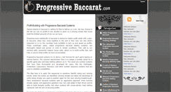 Desktop Screenshot of progressivebaccarat.com
