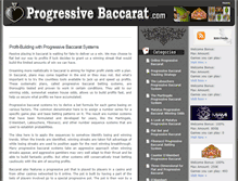 Tablet Screenshot of progressivebaccarat.com